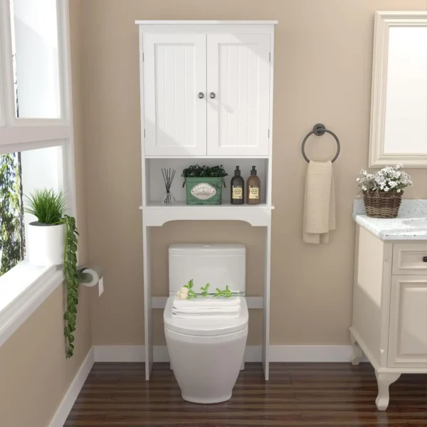 Over The Toilet Storage Cabinet Freestanding Shelf Unit