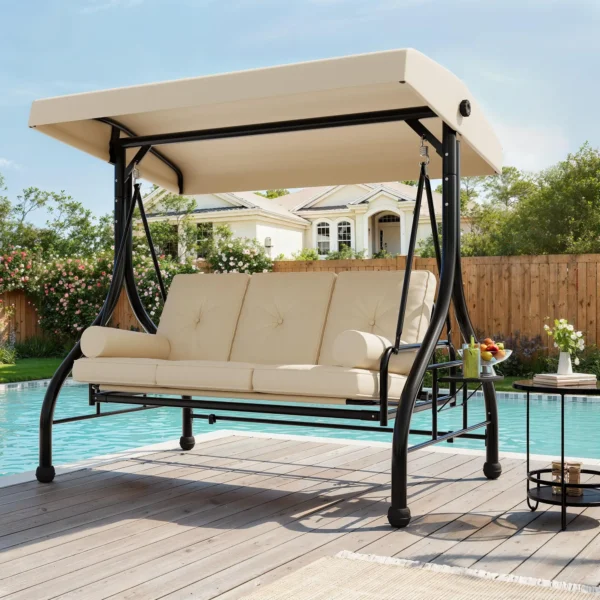 3-Seat Outdoor Porch Swing